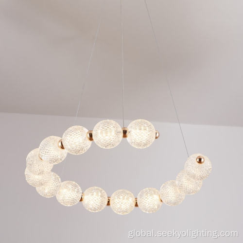 Luxury Modern Chandeliers modern nordic pendant light in ring Supplier